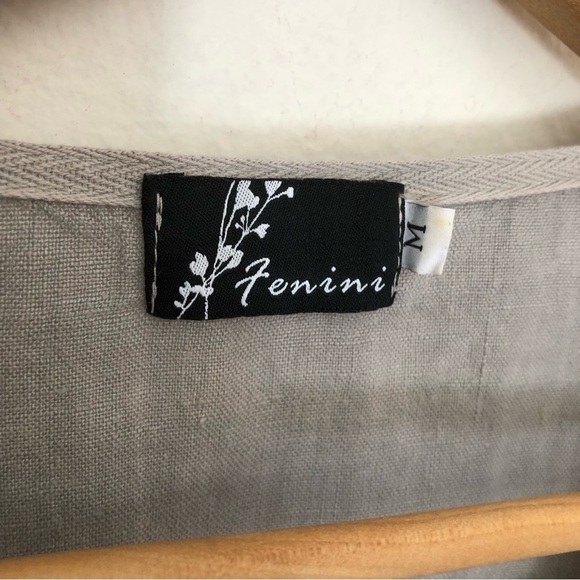 Fenini Linen and Ribbed Cotton Shirt/Jacket - Medium - Picture 7 of 16